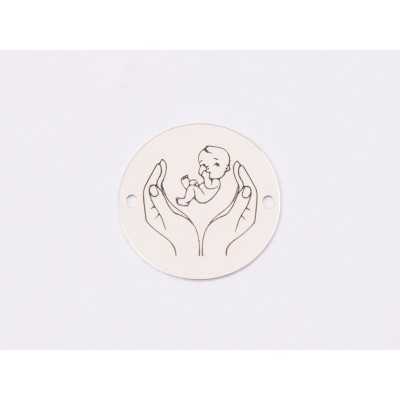 E1273-GS-Link argint 925 Holding baby 16.5mm 1 buc