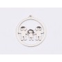 E1295-G-Charm din argint 925 Frati 20.5x18.5mm, 0.6mm-1 buc