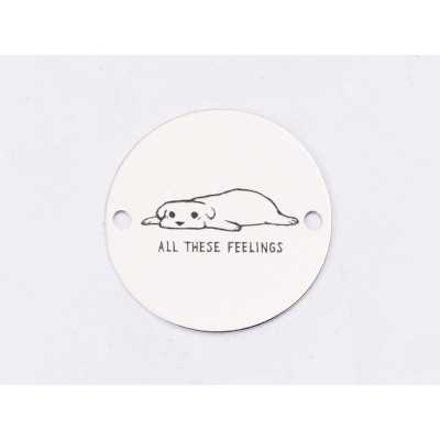E1307 GS Link rotund argint 925 All these feelings 16.5mm 1 buc