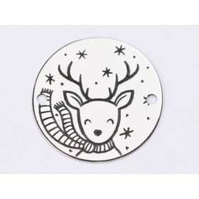 E1318-GS-Link banut argint 925 Ren 16.5mm - 1 buc