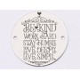 E1325-GS-Link banut argint 925 "Be kind, work hard ..." 16.5mm - 1 buc