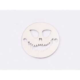 E1332-N-Link argint 925 Ghost face 12mm - 1buc