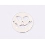 E1332-N-Link argint 925 Ghost face 12mm - 1buc