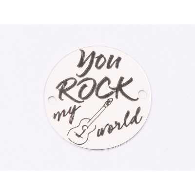 E1334-GS-Link argint 925 You rock my world 16,5mm - 1buc