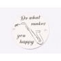 E1336-GS-Link argint 925 Do what makes you happy 16,5mm - 1buc