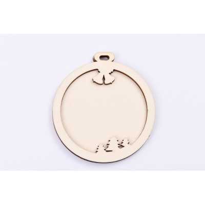 L377-Decoratiune glob personalizabil cu foto 10x9 cm 1buc