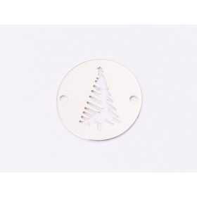 E1342-N-Link banut din argint Brad stilizat, 12mm 0.33mm