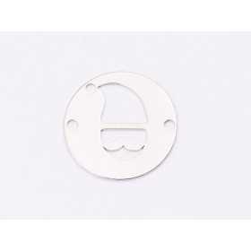 E1343-N-Link banut din argint Mos Craciun, 12mm 0.33mm