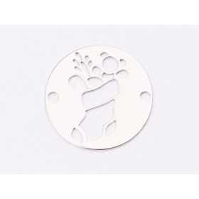 E1344-N-Link banut din argint Ciorapel cu cadouri, 12mm 0.33mm