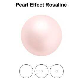 0131-Preciosa Nacre Pearl Round-Semi Maxima Rosaline 10mm