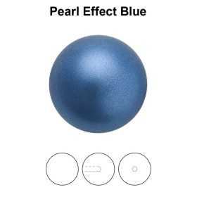 0459-Round Pearl Maxima 1/2H Blue Pearl Effect 12mm