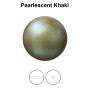 0127-Preciosa Round Pearl Maxima 1H Pearlescent Khaki 10mm