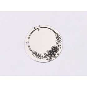 E1345-GS-Link argint 925 Gingerbread Boy 16.5mm - 1 buc