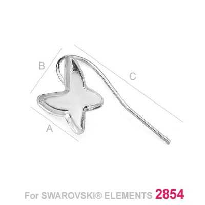 G0746-Tortita deschisa pentru Swarovski Butterfly 2854 de 12mm