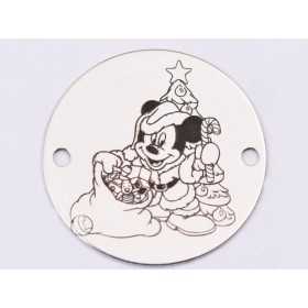 E1382-GS-Link din argint 925 Santa Mickey 16.5mm - 1 buc