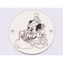 E1382-GS-Link din argint 925 Santa Mickey 16.5mm - 1 buc