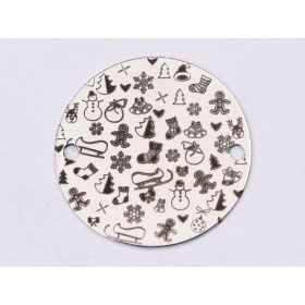E1385-GS-Link din argint 925 Christmas Things 16.5mm - 1 buc