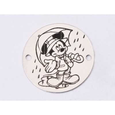 E1387-GS-Link din argint 925 Mickey Mouse 16.5mm - 1 buc