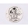 E1387-GS-Link din argint 925 Mickey Mouse 16.5mm - 1 buc