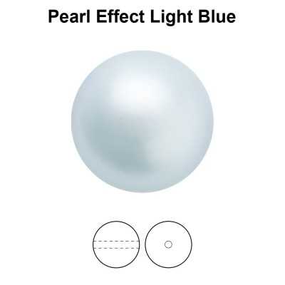 0034-Preciosa Round Pearl Maxima 1H Light Blue Pearl Effect 10mm
