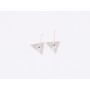 E1388 N Cercel triunghi din argint 925 10x9.7x0.5mm
