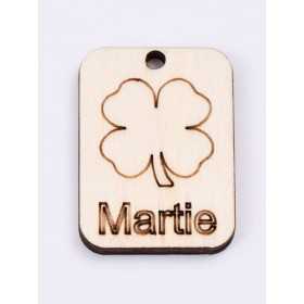 L410-Decupaj lemn 4*3cm Trifoi -1 buc