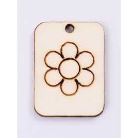 L425-Decupaj lemn 4*3cm Floricica -1 buc