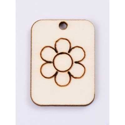 L425-Decupaj lemn 4*3cm Floricica -1 buc