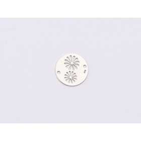 E1394-N-Link banut din argint floare stilizata model 2, 12mm 0.4mm - 1 buc