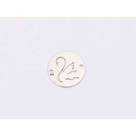 E1401-N-Link banut din argint lebada, 12mm 0.4mm - 1 buc