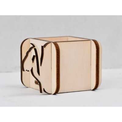 L451-Decupaj cutie lemn ghiocel -1 buc