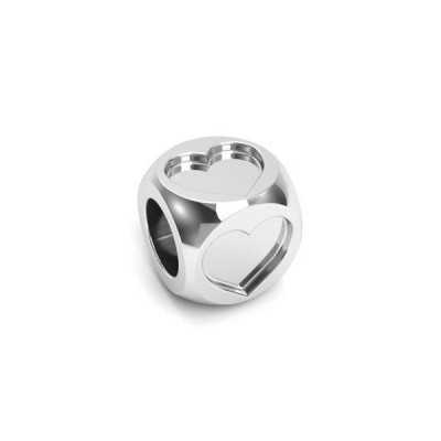 G0042-Charm cub, simboluri inima argint 925 4.80MM - 1 buc