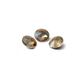 0377-Gavbari Crystal Rivoli Iridescent Gold 8mm-1buc