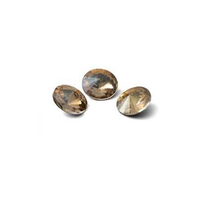 0496-Gavbari Crystal Rivoli Iridescent Gold 8mm-1buc