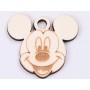 L500-Decupaj lemn martisor Mickey 5x4.5 cm