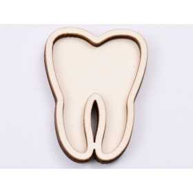 L513-Decupaj maseluta lemn doua straturi pt licheni 6*4.5cm