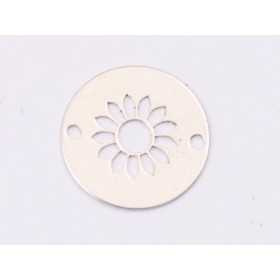 E1403-N-Link banut din argint margareta 12mm 0.3mm - 1 buc