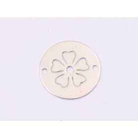 E1405-N-Link banut din argint floare stilizata model 2 -12mm 0.3mm - 1 buc