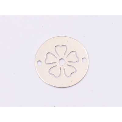 E1405-N-Link banut din argint floare stilizata model 2 -12mm 0.3mm - 1 buc