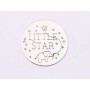 E1437 GS - Link rotund argint 925 "Little star" 16.5mm 1 buc