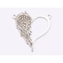 E1486 G - Pandant argint 925 Heart with wing, 21x22mm- 1 buc