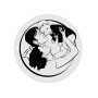 E1498 GS Happy family banut argint 16.5mm 0.3mm 1 buc