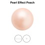 0560-Preciosa Round Pearl Maxima 1H Peach 8mm - 1 buc
