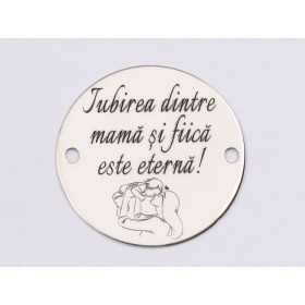 E1528 GS Link argint "Iubire eterna!" 16.5mm, 0.3mm 1 buc