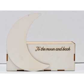 L658 -Cutie pentru aranjamente cu semiluna 25x15 cm- 1 buc