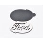 L672-Breloc din MDF sigla Ford 6x3 cm 1 buc