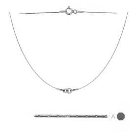G1026-Lant argint simetric pentru link-uri 20+20cm