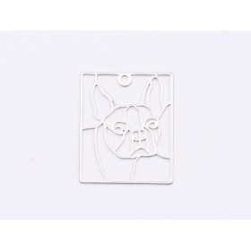 E1544 G Link argint "Cruce gravata" 12x20mm 0.6-1 buc