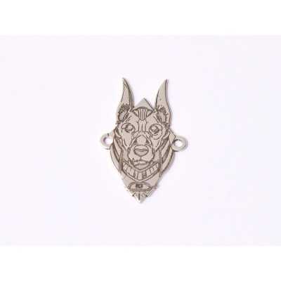 E1566 G Link argint "Cainele Faraonului" 20.5x12.5mm, 0.5mm 1 buc