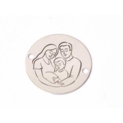 E1575 GS Link argint "Family expecting baby" 16.5mm, 0.3mm 1 buc
